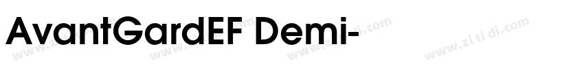 AvantGardEF Demi字体转换 AvantGardEF Demi字体转换